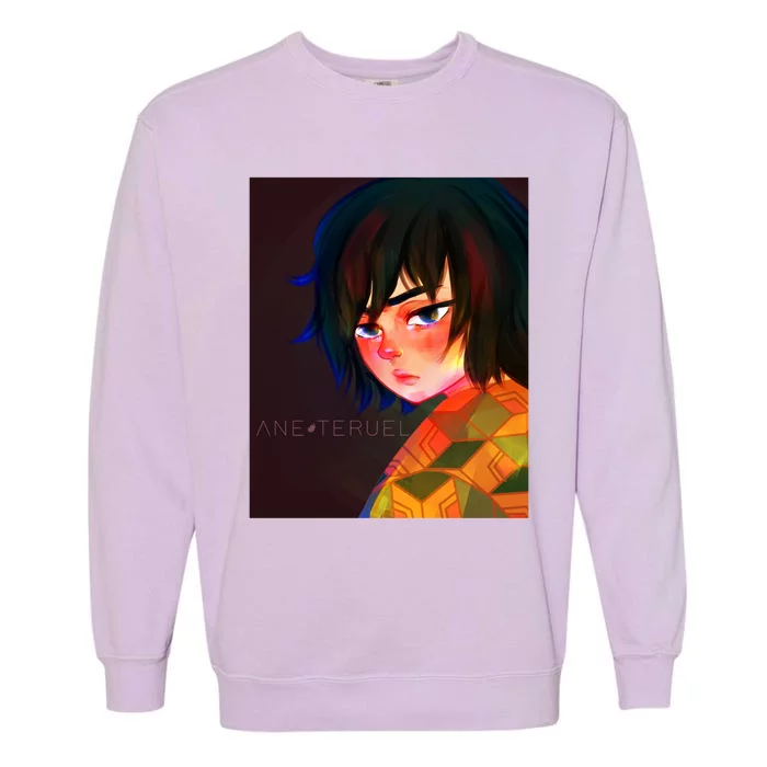 Tomioka Fanart By Ane Teruel Premium Scoop Garment-Dyed Sweatshirt