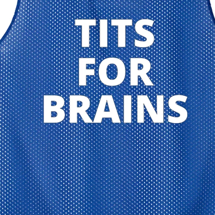 Tits For Brains Funny Tits Quote Cool Tits Feminist Idea Mesh Reversible Basketball Jersey Tank