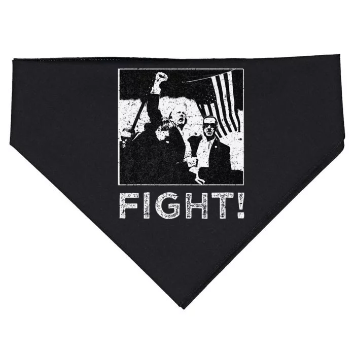 Trump Fist Bump Flight Rally Assault USA-Made Doggie Bandana