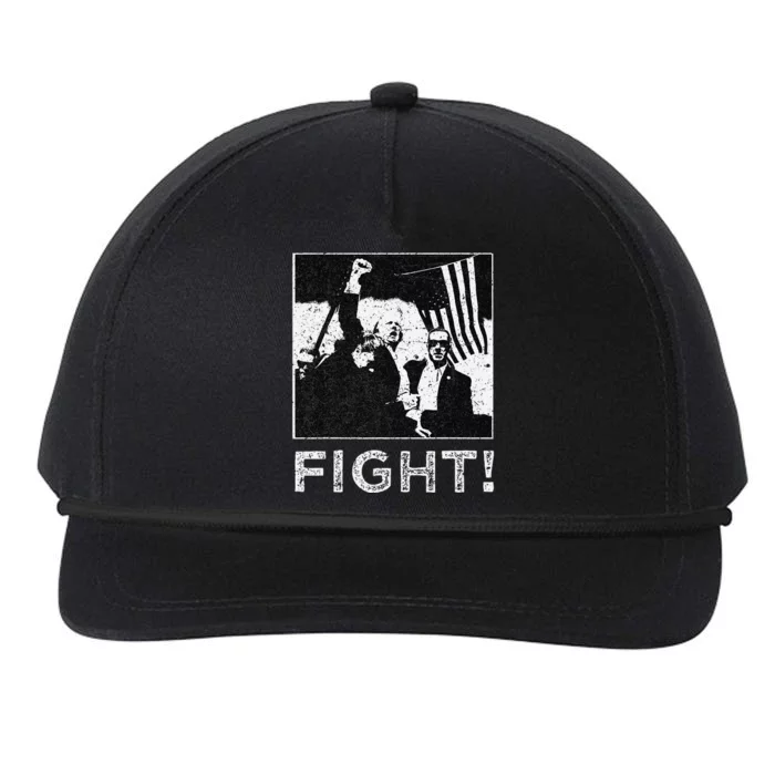 Trump Fist Bump Flight Rally Assault Snapback Five-Panel Rope Hat