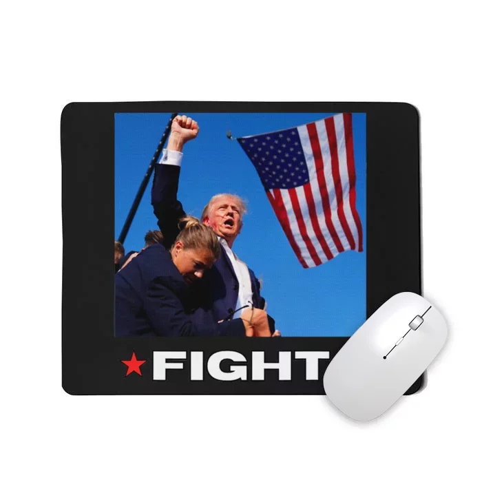 Trump Fight Bold Election 2024 Design Mousepad