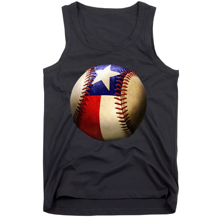 Texas Flag Baseball Tank Top