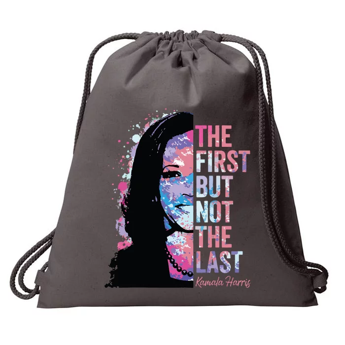 The First But Not The Last Madam President Harris Drawstring Bag