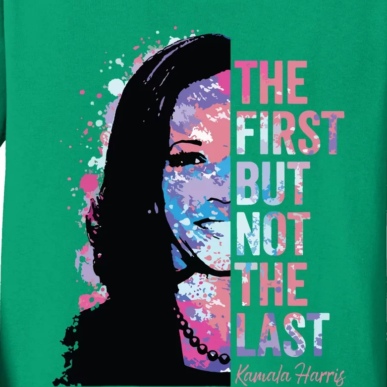 The First But Not The Last Madam President Harris Kids Long Sleeve Shirt