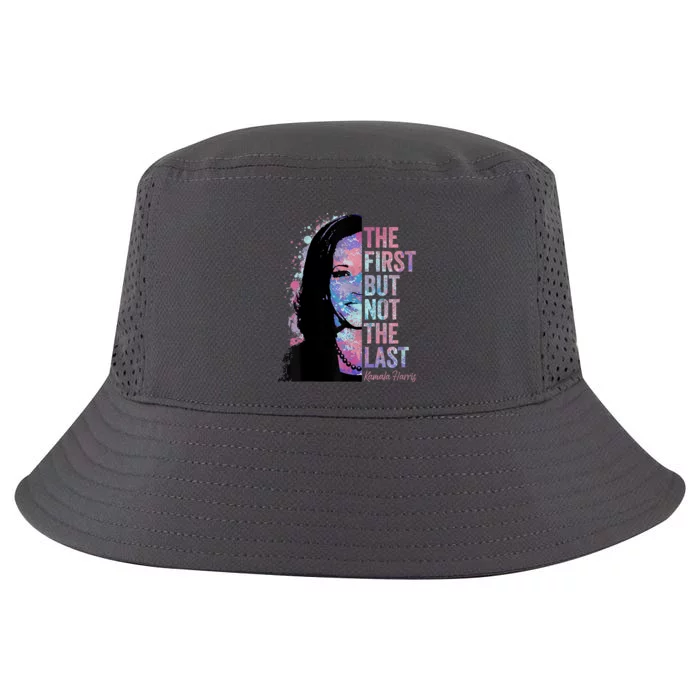 The First But Not The Last Madam President Harris Cool Comfort Performance Bucket Hat