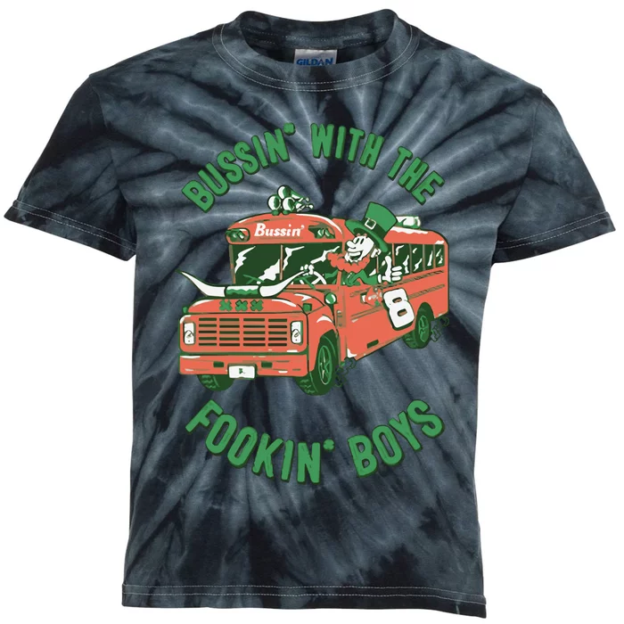 The Fookin’ Boy Bussin With The Boy Kids Tie-Dye T-Shirt