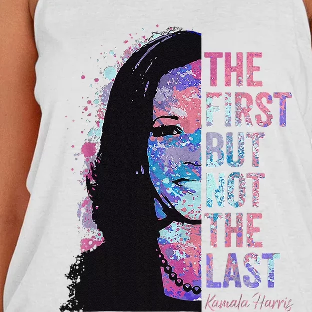 The First But Not The Last Women's Knotted Racerback Tank