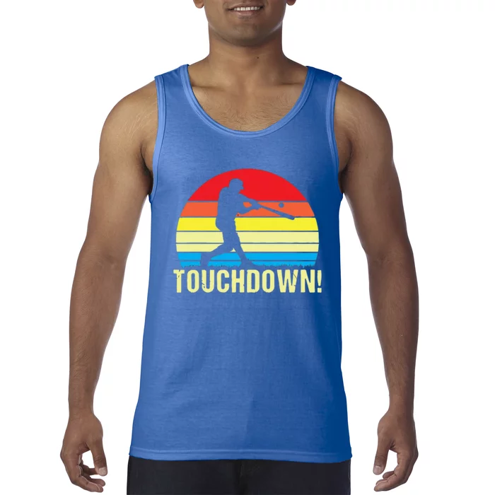 Touchdown!gift Funny Baseball Touchdown Teegift Great For Games Gift Tank Top