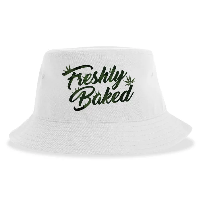 THC Freshly Baked Cannabis Medical Marijuana Sustainable Bucket Hat