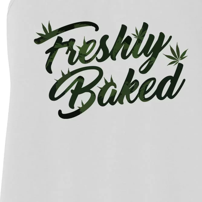 THC Freshly Baked Cannabis Medical Marijuana Women's Racerback Tank