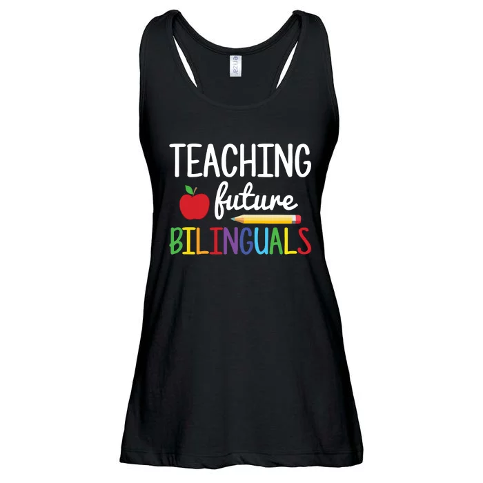 Teaching Future Bilinguals Bilingual Spanish Teacher Ladies Essential Flowy Tank