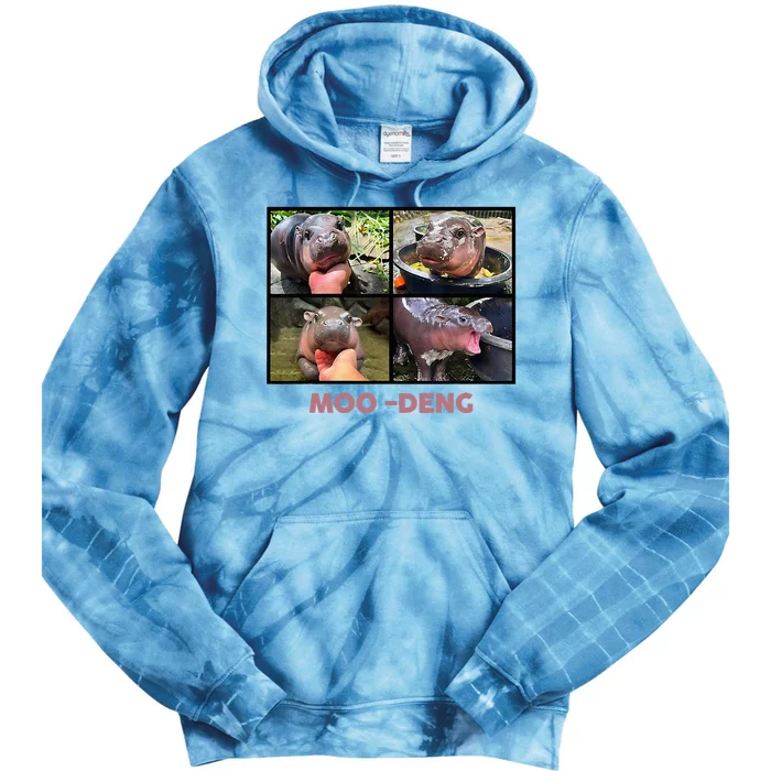 The Famous Baby Pigmy Hippo Moodeng Tie Dye Hoodie