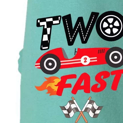 Two Fast Birthday Racing Car Birthday Kids Boy Doggie 3-End Fleece Hoodie