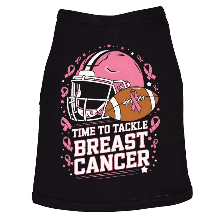 Tackle Football Breast Cancer Awareness Doggie Tank