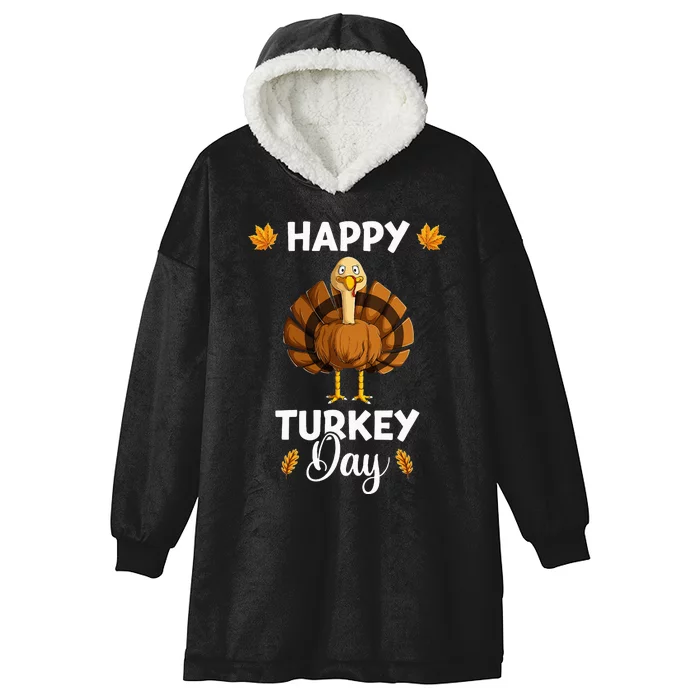 Thanksgiving Feast Celebration Hooded Wearable Blanket