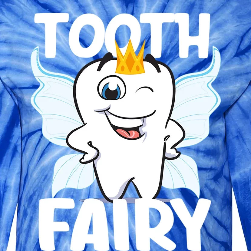 Tooth Fairy Cute Funny Gift Tie-Dye Long Sleeve Shirt