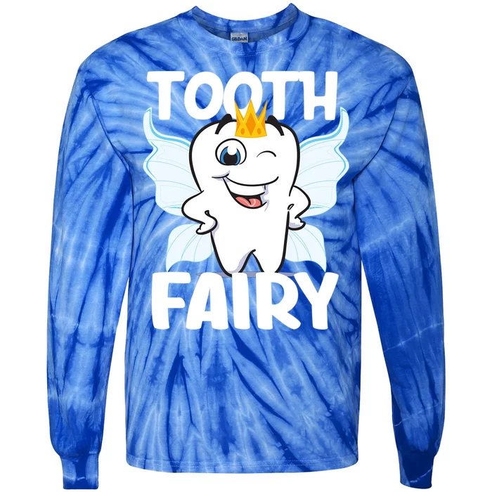 Tooth Fairy Cute Funny Gift Tie-Dye Long Sleeve Shirt