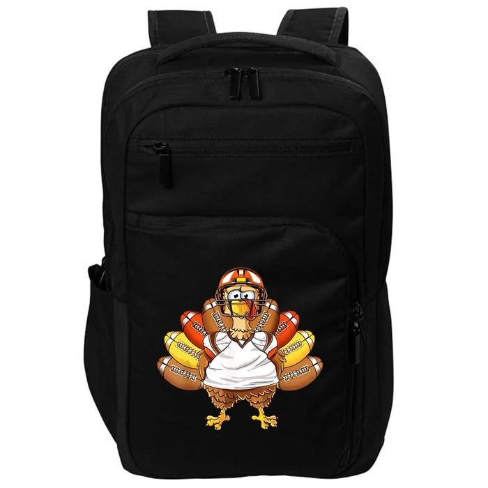 Turkey Football Cute Gift Impact Tech Backpack