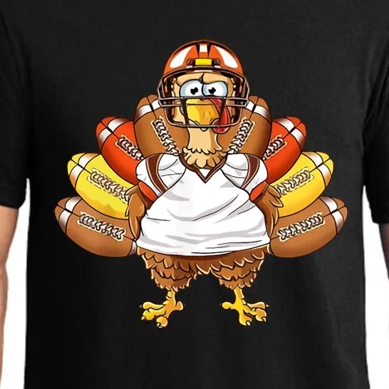 Turkey Football Cute Gift Pajama Set