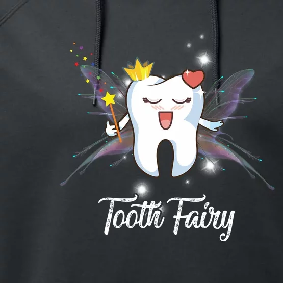 Tooth Fairy Costume For Dental Dentist Hygienist Funny Performance Fleece Hoodie