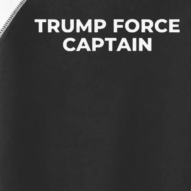 Trump Force Captain Toddler Fine Jersey T-Shirt