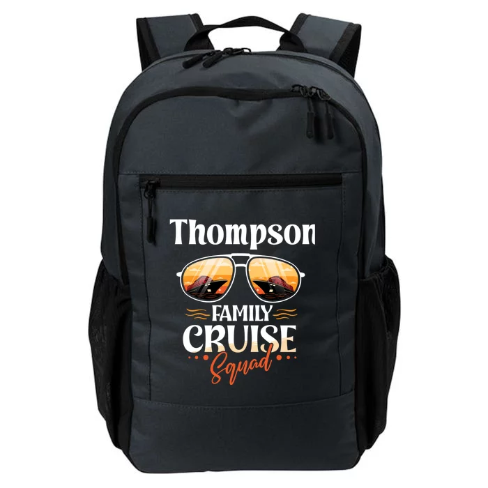 Thompson Family Cruise Squad Personalized Thompson Vacation Gift Daily Commute Backpack