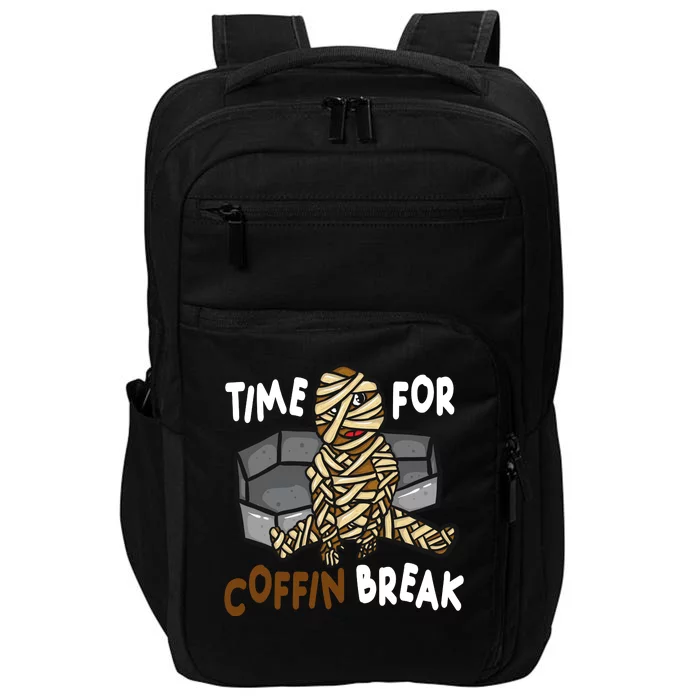 Time For Coffin Break Zombie Funny Impact Tech Backpack