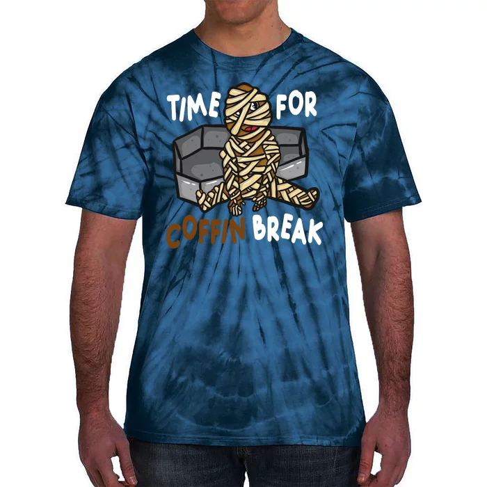 Time For Coffin Break Zombie Funny Tie-Dye T-Shirt