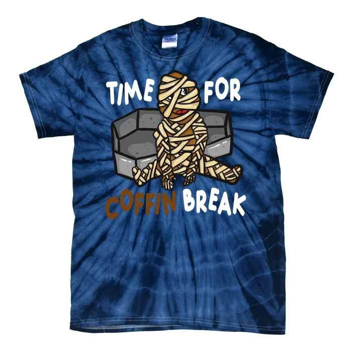 Time For Coffin Break Zombie Funny Tie-Dye T-Shirt