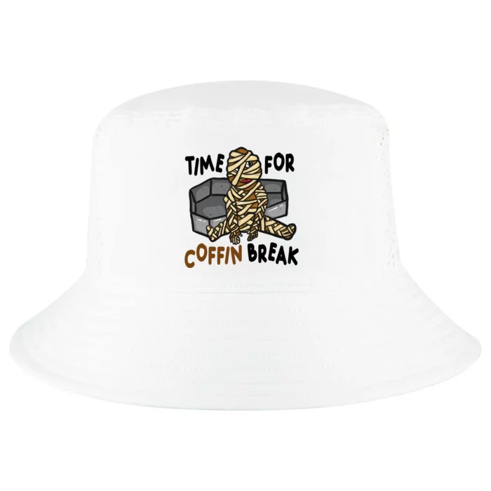 Time For Coffin Break Zombie Funny Cool Comfort Performance Bucket Hat