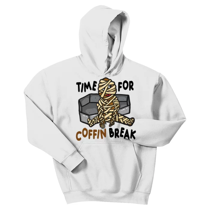 Time For Coffin Break Zombie Funny Kids Hoodie