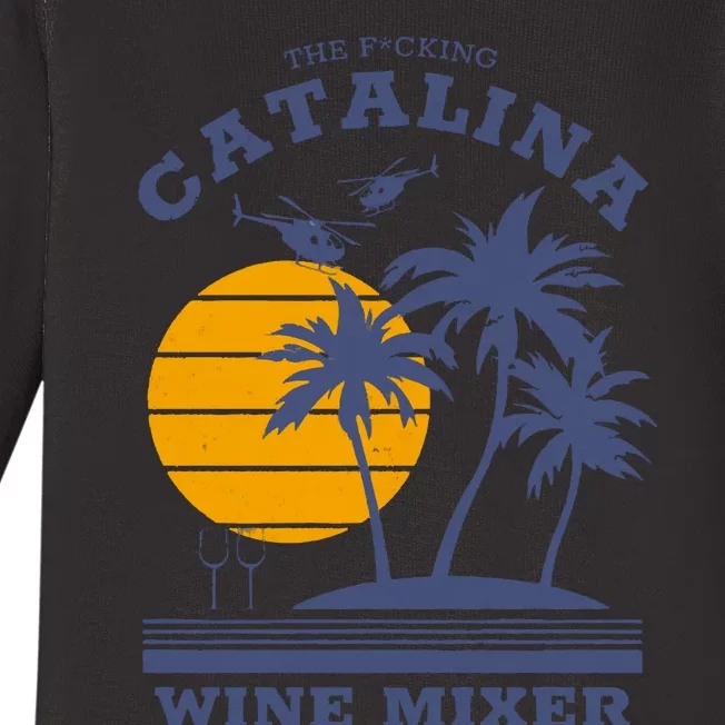 The Fcking Catalina Wine Mixer Baby Long Sleeve Bodysuit