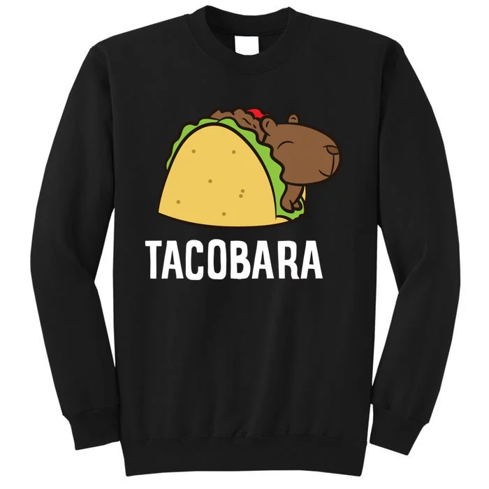 Tacobara Funny Capybara Tacos Tall Sweatshirt