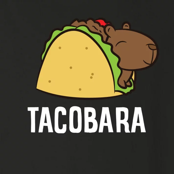 Tacobara Funny Capybara Tacos Toddler Long Sleeve Shirt