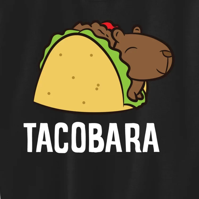 Tacobara Funny Capybara Tacos Kids Sweatshirt