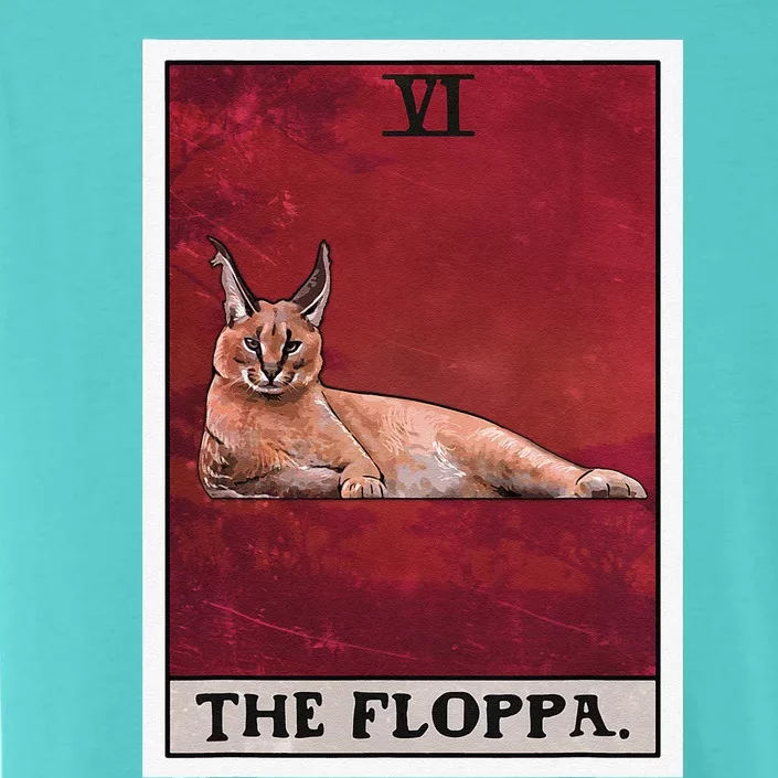 The Floppa Caracal Cat Tarot Card Funny Meme ChromaSoft Performance T-Shirt