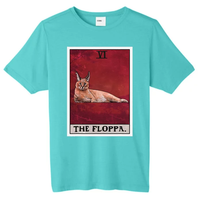 The Floppa Caracal Cat Tarot Card Funny Meme ChromaSoft Performance T-Shirt