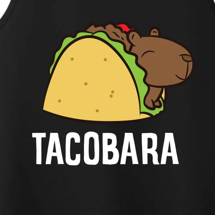 Tacobara Funny Capybara Tacos Performance Tank