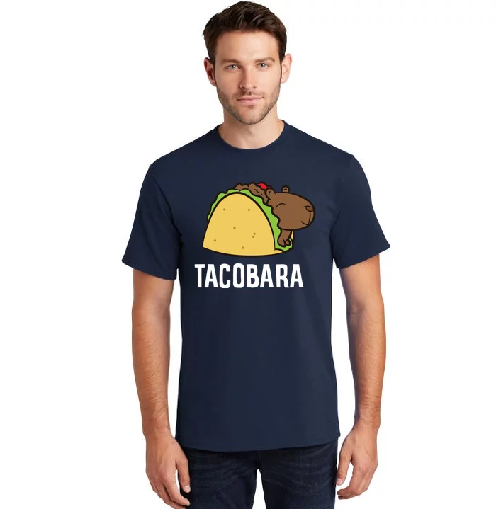 Tacobara Funny Capybara Tacos Tall T-Shirt