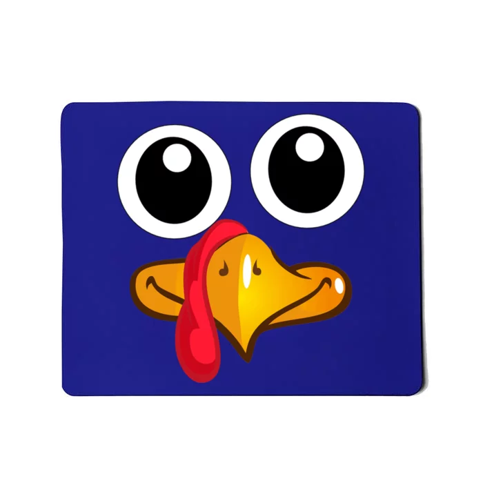 Turkey Face Cute Thanksgiving Gift Mousepad