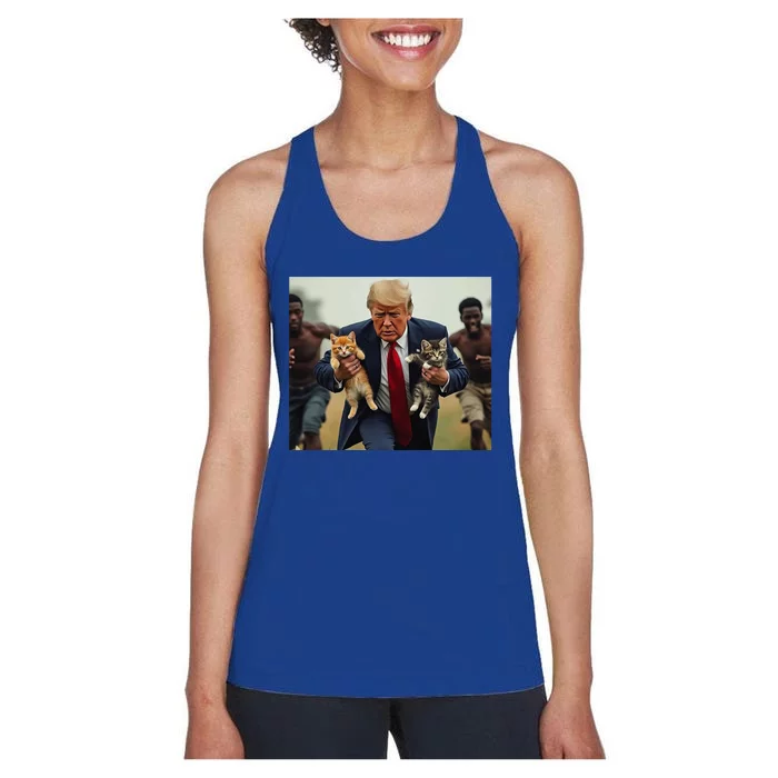 Trump For Cats Women's Racerback Tank