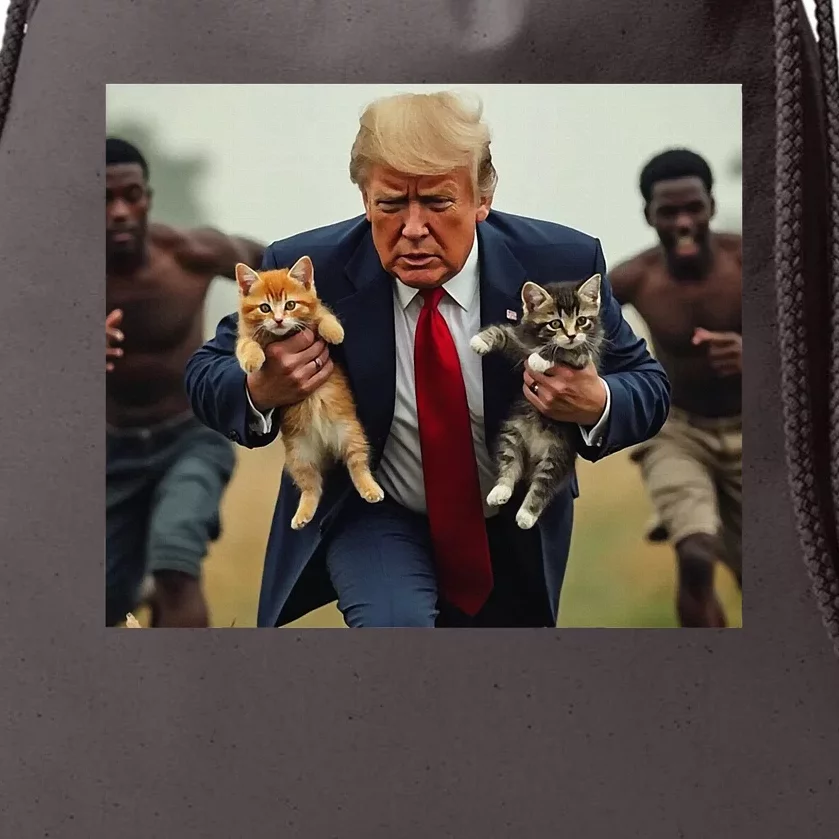 Trump For Cats Drawstring Bag