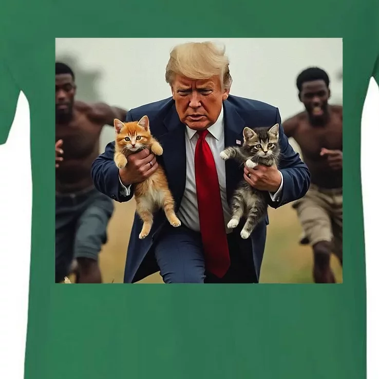 Trump For Cats V-Neck T-Shirt