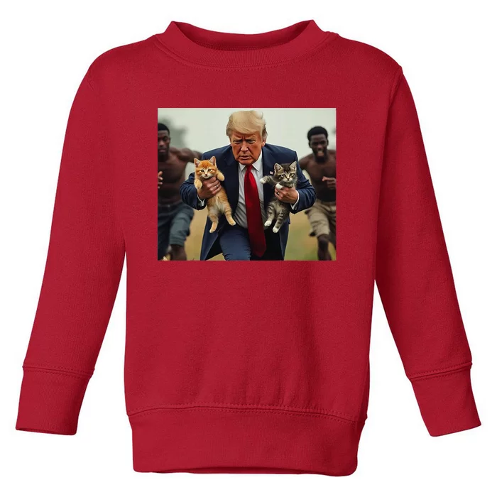 Trump For Cats Toddler Sweatshirt