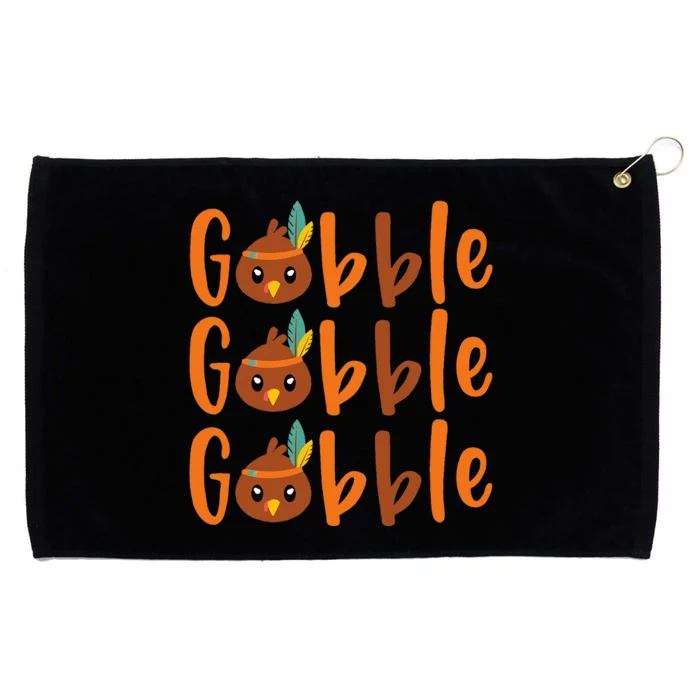 Thanksgiving Feast Celebration Grommeted Golf Towel