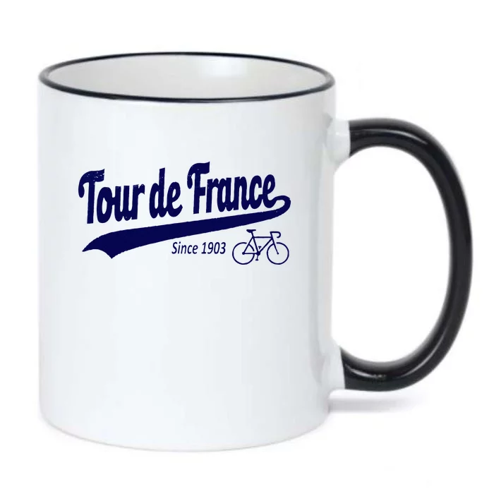 Tour Funny Cycling Tour  France Cycling Fan Black Color Changing Mug