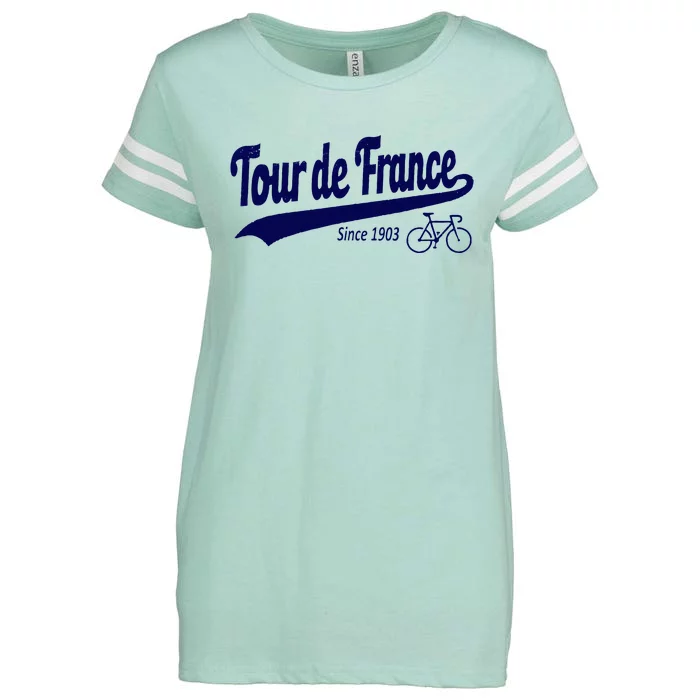 Tour Funny Cycling Tour  France Cycling Fan Enza Ladies Jersey Football T-Shirt