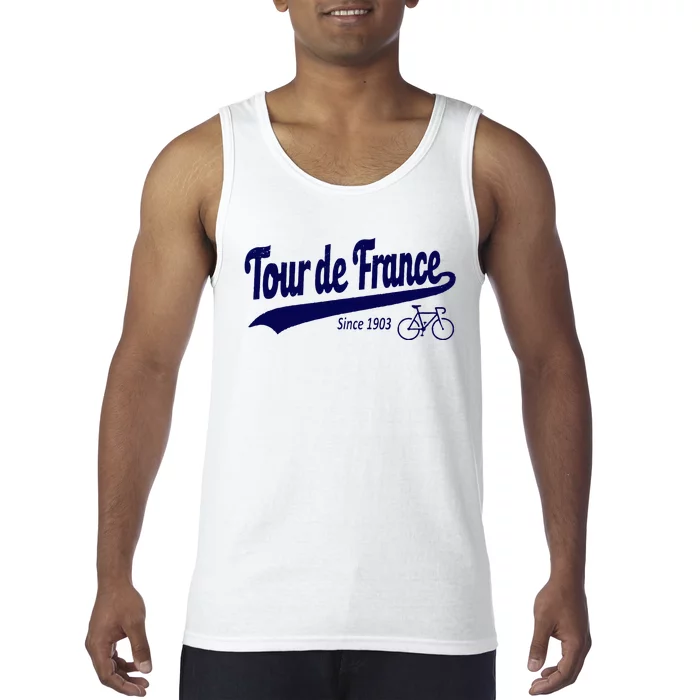 Tour Funny Cycling Tour  France Cycling Fan Tank Top