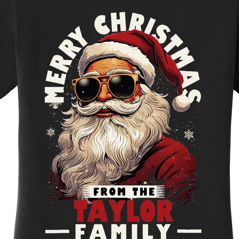 T.aylor Family Christmas Costume Santa Matching Xmas Party Women's T-Shirt