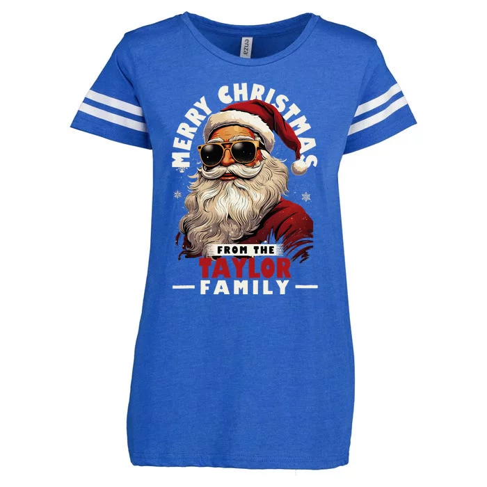 T.aylor Family Christmas Costume Santa Matching Xmas Party Enza Ladies Jersey Football T-Shirt